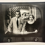 The George and Gracie Show Shot on Screen, 1950s Snapshot Photo