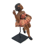 Carved Ballerina in Pink on Custom Stand