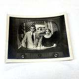 The George and Gracie Show Shot on Screen, 1950s Snapshot Photo