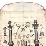 Stunning, Very Scarce 1820s Masonic Silk Apron, Lewis Roberson, Weathersfield, Vermont