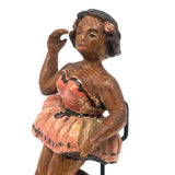 Carved Ballerina in Pink on Custom Stand