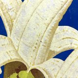 Green to Yellow Bananas! Great Original Vintage Heavy Cardboard Grocery Display Sign