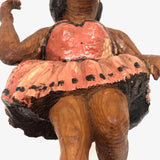 Carved Ballerina in Pink on Custom Stand