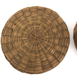 Set of Three Progressively Sized Old Wabanaki Sweet Grass Baskets
