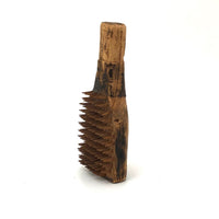 Amazing Antique Carved Miniature Comb with Tiny Shape Wooden Teeth