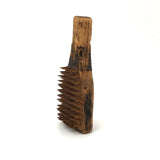 Amazing Antique Carved Miniature Comb with Tiny Shape Wooden Teeth