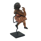 Carved Ballerina in Pink on Custom Stand