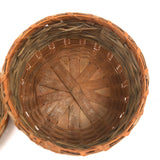 Set of Three Progressively Sized Old Wabanaki Sweet Grass Baskets
