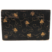 Stunning C. 1800 Very Fine Chinese Export (Canton) Lacquered Tea Caddy