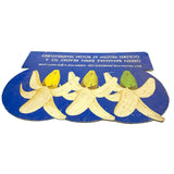 Green to Yellow Bananas! Great Original Vintage Heavy Cardboard Grocery Display Sign