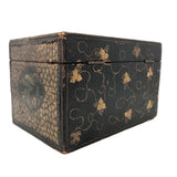 Stunning C. 1800 Very Fine Chinese Export (Canton) Lacquered Tea Caddy