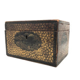 Stunning C. 1800 Very Fine Chinese Export (Canton) Lacquered Tea Caddy