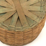 Set of Three Progressively Sized Old Wabanaki Sweet Grass Baskets