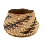 Stunning, Beautiful Condition Hupa/Karuk/Yoruk Northwest Native Basket with Geometric Pattern