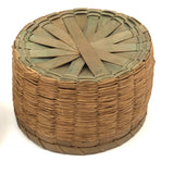Set of Three Progressively Sized Old Wabanaki Sweet Grass Baskets