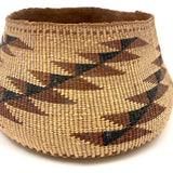 Stunning, Beautiful Condition Hupa/Karuk/Yoruk Northwest Native Basket with Geometric Pattern