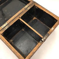 Stunning C. 1800 Very Fine Chinese Export (Canton) Lacquered Tea Caddy