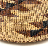 Stunning, Beautiful Condition Hupa/Karuk/Yoruk Northwest Native Basket with Geometric Pattern