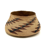 Stunning, Beautiful Condition Hupa/Karuk/Yoruk Northwest Native Basket with Geometric Pattern