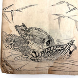 Marvelously Expressive Birds in Nature, Japanese Edo Period (1830-40s) Sketchbook of Original Ink Drawings