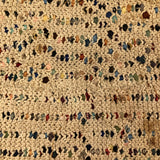 Great Old Confetti Mat on Unusual Crocheted Structure