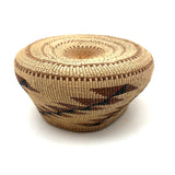 Stunning, Beautiful Condition Hupa/Karuk/Yoruk Northwest Native Basket with Geometric Pattern
