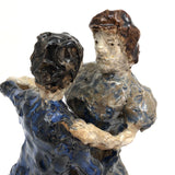 Fabulous Dancing Couple, Ceramic Sculpture by Unknown Artist