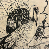 Marvelously Expressive Birds in Nature, Japanese Edo Period (1830-40s) Sketchbook of Original Ink Drawings