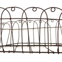 Antique Handmade Wirework Planter Basket
