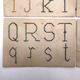 Early 20th C. Alphabet Sewing Cards