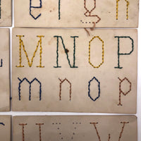 Early 20th C. Alphabet Sewing Cards