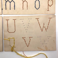 Early 20th C. Alphabet Sewing Cards
