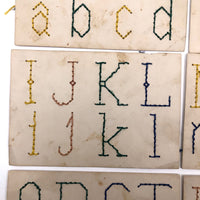 Early 20th C. Alphabet Sewing Cards