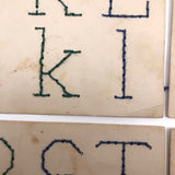 Early 20th C. Alphabet Sewing Cards