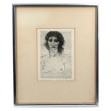 Andaluciana, 1966 Graphite Signed Etching by David Bumbeck (American, 1940-2026)