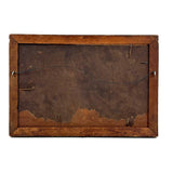 Barber's Writing Academy, Mid 1800s Fraktur Penmanship Example in Great Period Frame