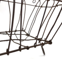 Antique Handmade Wirework Planter Basket