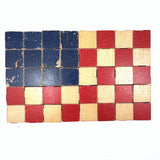 Very Scarce US Embossing Co American Flag Blocks in Original Aptly Distressed Box (One Missing)