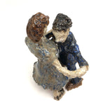 Fabulous Dancing Couple, Ceramic Sculpture by Unknown Artist