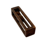 Simple and Sweet Old Straight Sided Double Ball in Cage Walnut Whimsy