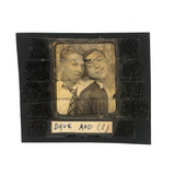 Drue and ?, Taped Over Vintage Photobooth Snap