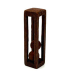 Simple and Sweet Old Straight Sided Double Ball in Cage Walnut Whimsy