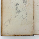 The Life of Christ, 1870, with Unholy Endpaper Drawings!