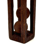 Simple and Sweet Old Straight Sided Double Ball in Cage Walnut Whimsy