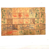 Very Scarce US Embossing Co American Flag Blocks in Original Aptly Distressed Box (One Missing)