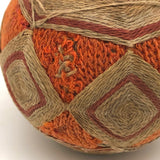 Beautiful Antique Pennsylvania Amish Sewing Ball (with a bit of darned repair, too)