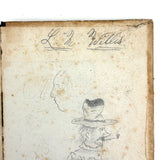 The Life of Christ, 1870, with Unholy Endpaper Drawings!