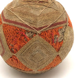 Beautiful Antique Pennsylvania Amish Sewing Ball (with a bit of darned repair, too)