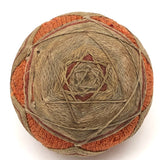 Beautiful Antique Pennsylvania Amish Sewing Ball (with a bit of darned repair, too)
