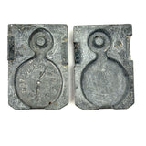Unusual Antique Pocket Watch Mold Marked T Mills & Bros Philadelphia